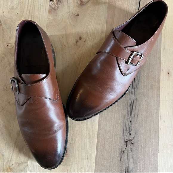 nettleton Other - Nettleton Single monk strap calf leather dress shoes loafer size 10